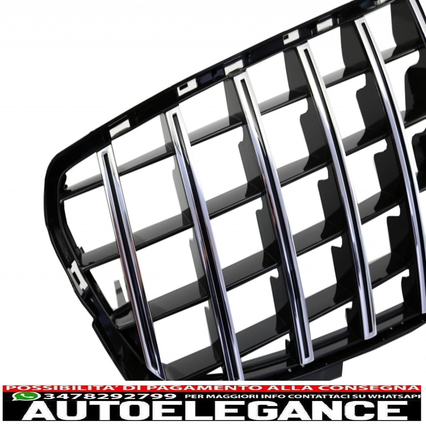 Splitter paraurti anteriore alette aerodinamiche con griglia centrale adatto per mercedes classe a w176 facelift amg line (09.2015-2018) piano black