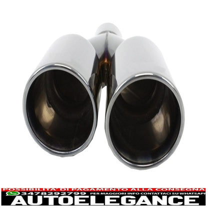 Double outlet air diffuser suitable for bmw 5 series f10 f11 (2011-2017) m sport design with black exhaust tips