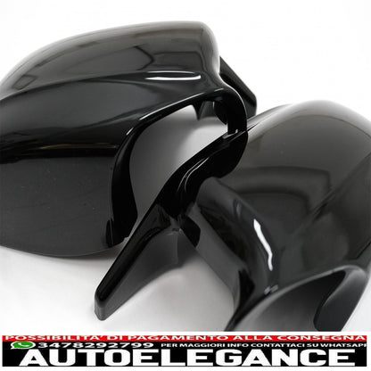 Calotte specchietti adatte per BMW Serie 5 F10 F11 F18 Non LCI (07.2010-2013) Piano Black M Design AUTOELEGANCERICAMBI