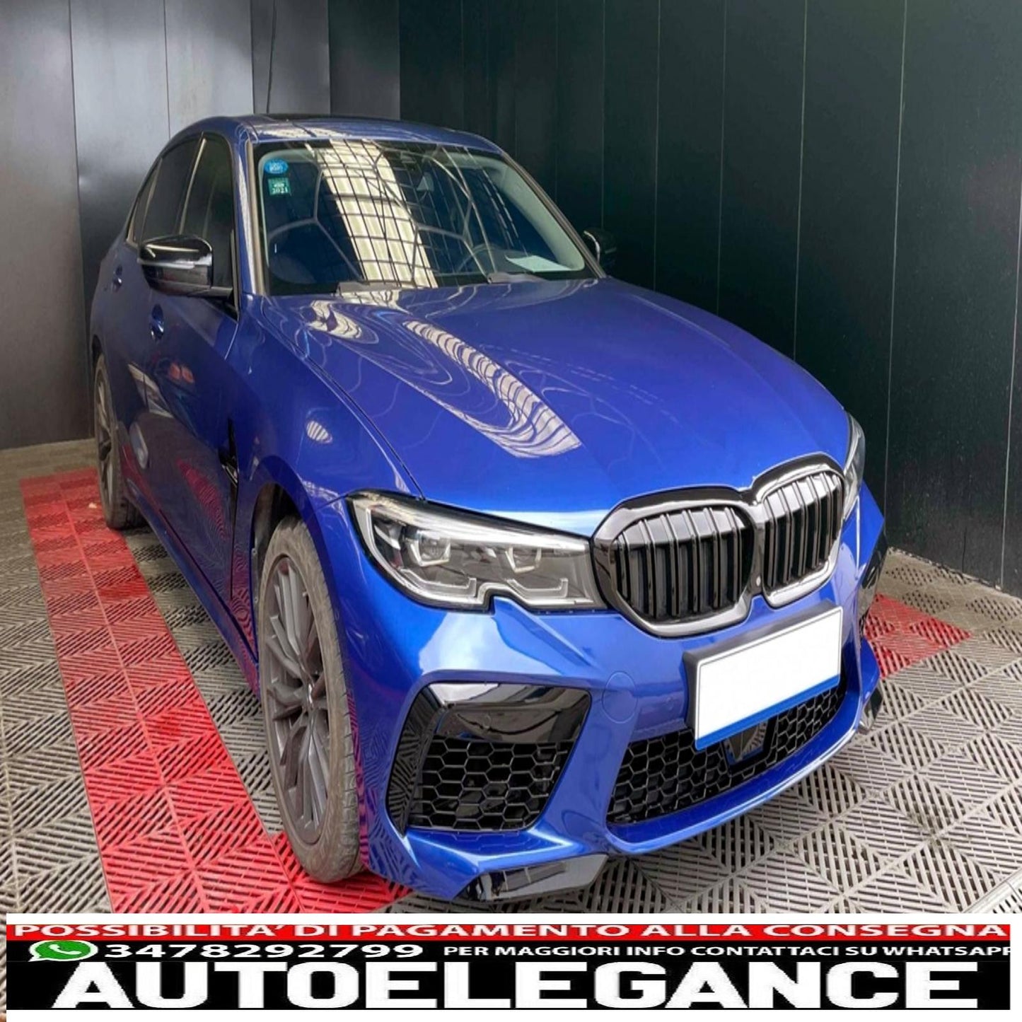 Front bumper suitable for BMW 3 Series G20 G21 (2019 onwards) M8 design 
