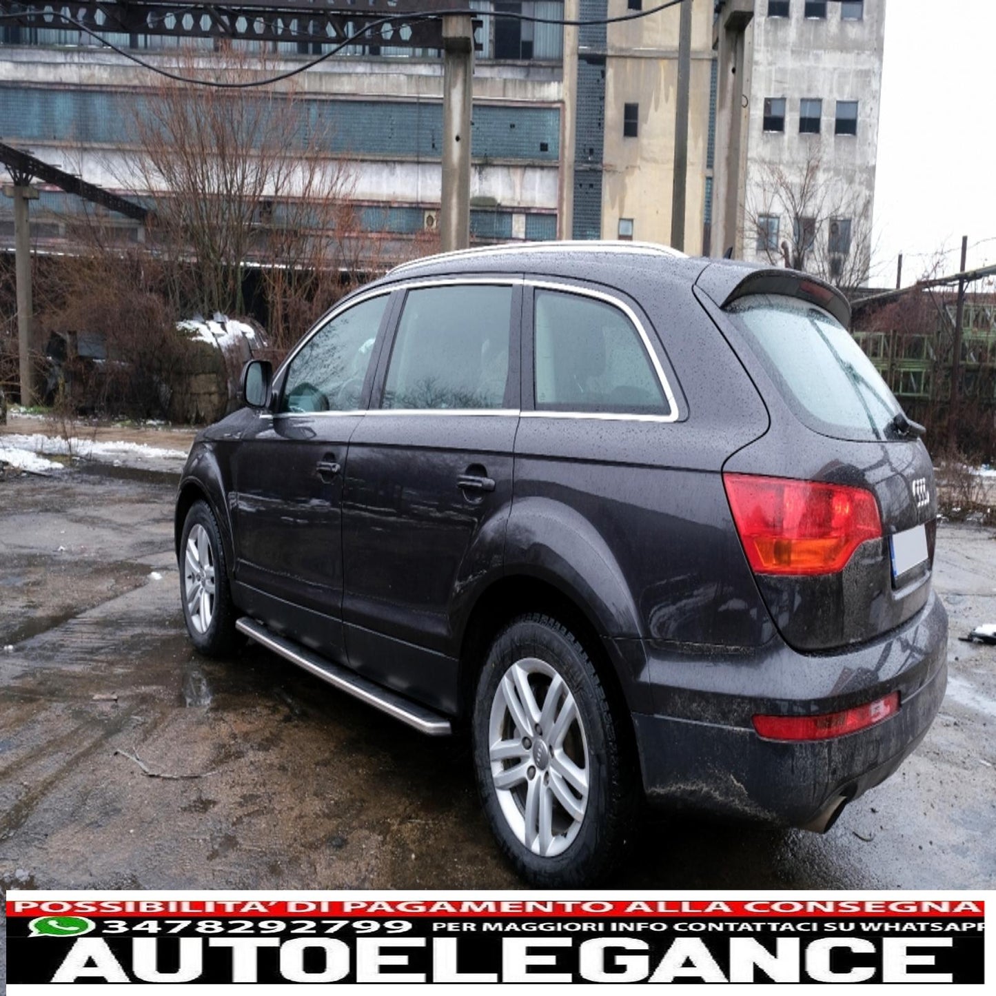 parafanghi passaruota adatti per audi q7 4l (2006-2010) pacchetto fuoristrada - strisce laterali