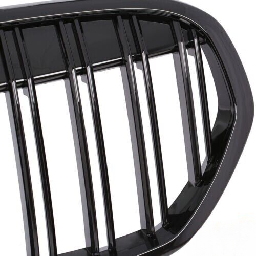 GRIGLIA ADATTA PER BMW X1 F48 2019-2022 DOPPIA FASCIA LOOK NERO LUCIDA