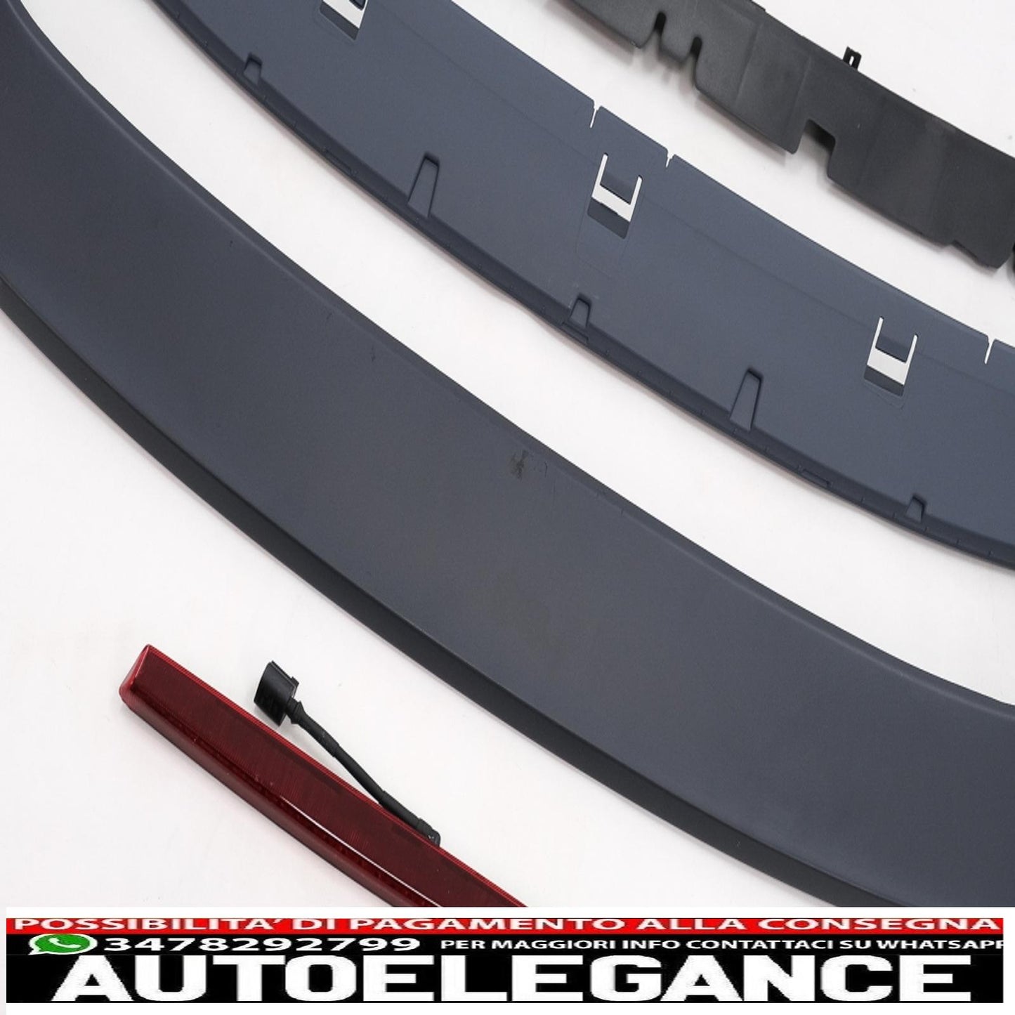 roof spoiler with LED brake light suitable for vw golf vi (2008 onwards) design r20