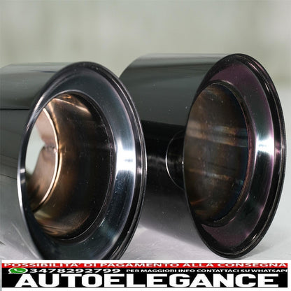 Punte marmitta di scarico adatte per bmw serie 5 g30 g31 g38 (2016-2020) serie 6 g32 (2016-2020) 540i design nero