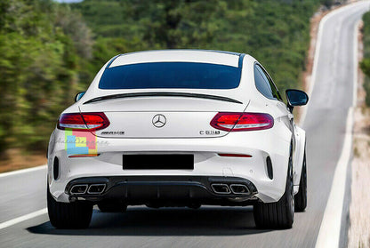 MERCEDES C-CLASS C205 COUPE GLOSS BLACK REAR BONNET SPOILER AMG