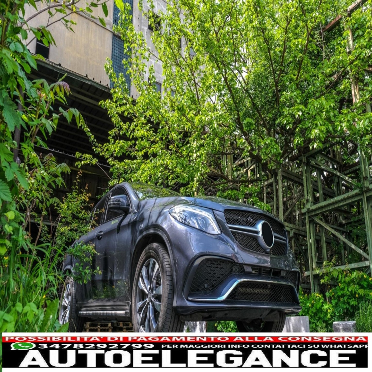 paraurti anteriore adatto a mercedes gle coupe c292 (2015-2019) design gle63