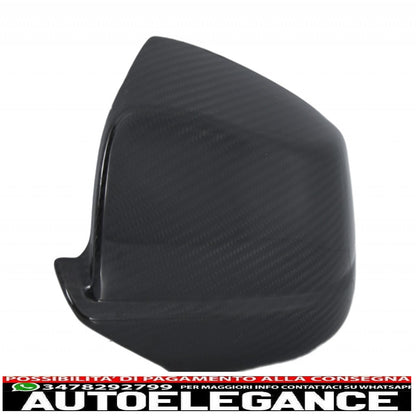 Rivestimento in carbonio per spoiler paraurti anteriore adatto per BMW Serie 5 F10 F11 (2011-2013) con coperture per specchietti Design M-Performance