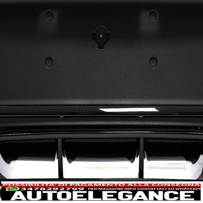 diffusore posteriore con terminali di scarico neri adatti per mercedes glc coupe facelift c253 (2020-up) design glc63