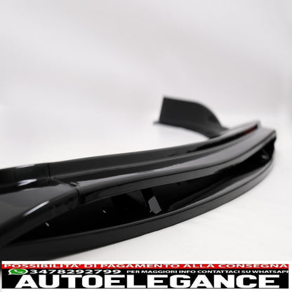 Front Bumper Lip Extension Spoiler Fit For VW Golf 8 R (2020-) Piano Black