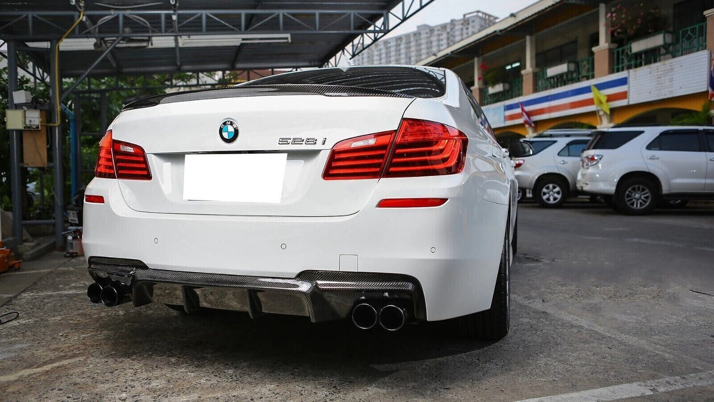 REAR DIFFUSER FOR BMW 5 SERIES F10 F11 2010-2017 IN ABS LOOK M5 CARBON