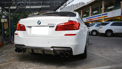 REAR DIFFUSER FOR BMW 5 SERIES F10 F11 2010-2017 IN ABS LOOK M5 CARBON