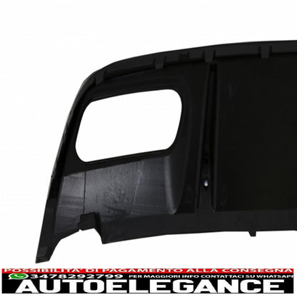 diffusore posteriore black edition con finali marmitta adatto per mercedes classe a w176 (2015-2018) e splitter paraurti anteriore alette aero a45 design restyling