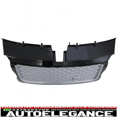central grille and side vents group suitable for land rover sport l320 (2005-2008) autobiography look black silver edition