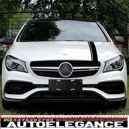 set of side stickers hood top roof tailgate matt black suitable for mercedes benz cla w117 c117 x117 (13-16) w176 (12-18) 45 a-design edition 1 