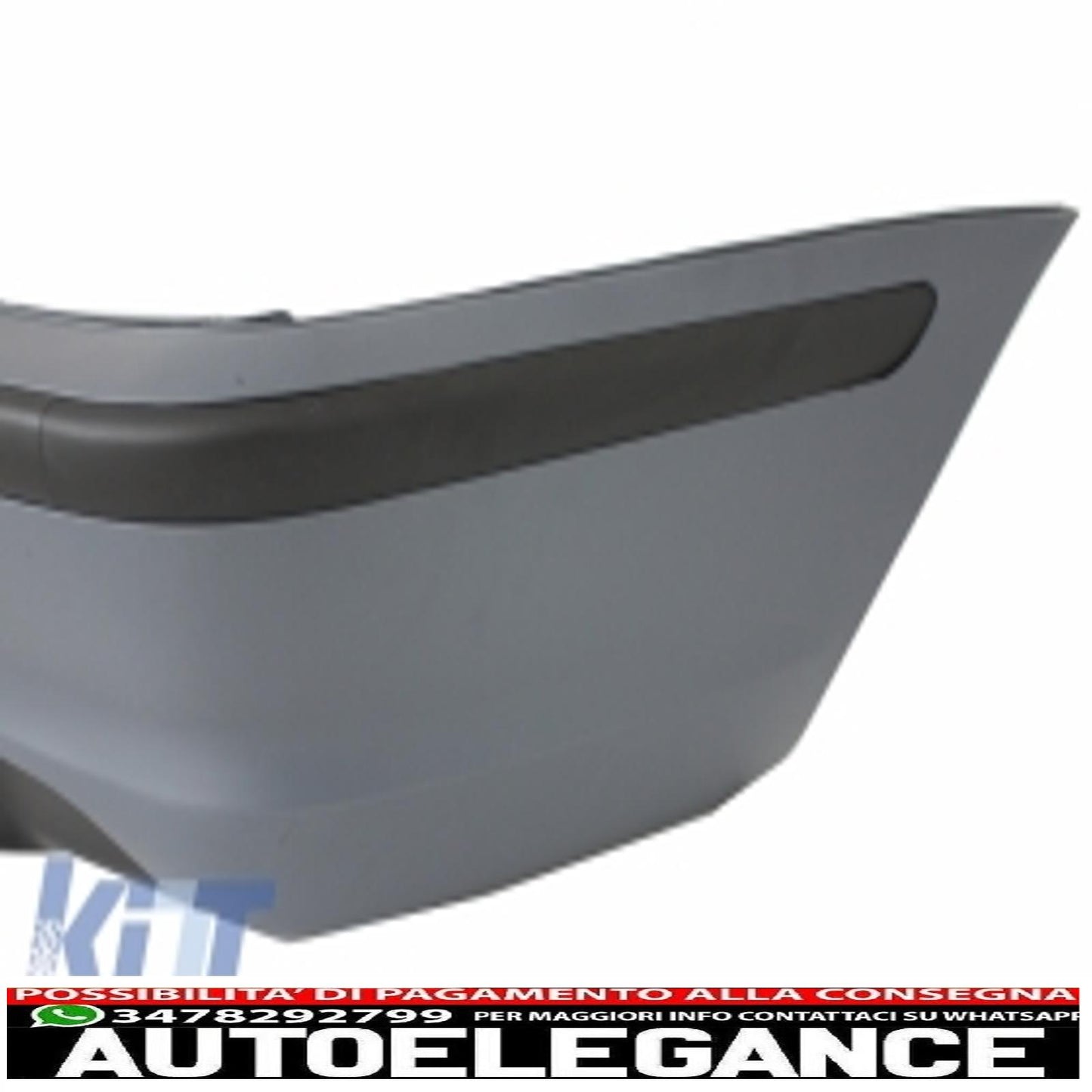 kit carrozzeria adatto per bmw serie 3 e46 4d berlina (1998-2004) design m-technik con terminali di scarico