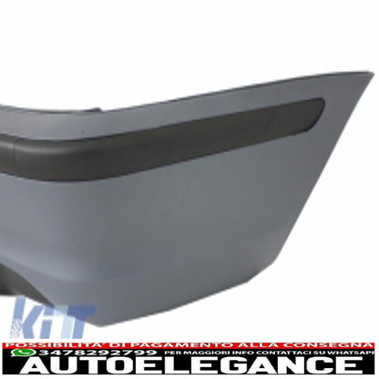 kit carrozzeria adatto per bmw serie 3 e46 4d berlina (1998-2004) design m-technik con terminali di scarico