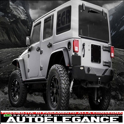 impianto di scarico completo asse posteriore adatto per jeep wrangler rubicon jk (2007-2017) doppio scarico (promo)