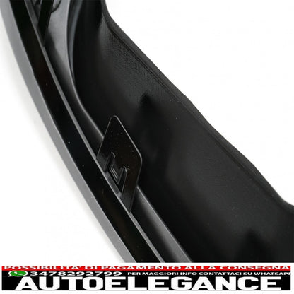 Diffusore aria paraurti posteriore adatto per vw golf 7.5 (2017-2019) r look nero pianoforte