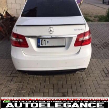 trunk spoiler suitable for mercedes e class w212 (2009-2016) restyling piano black design