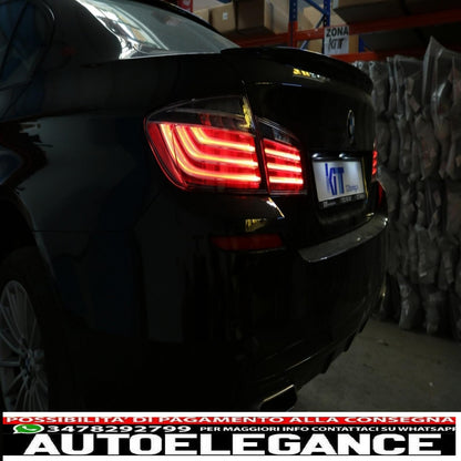 m performance led rear lights suitable for bmw 5 series f10 (2011-2017) black line design lci
