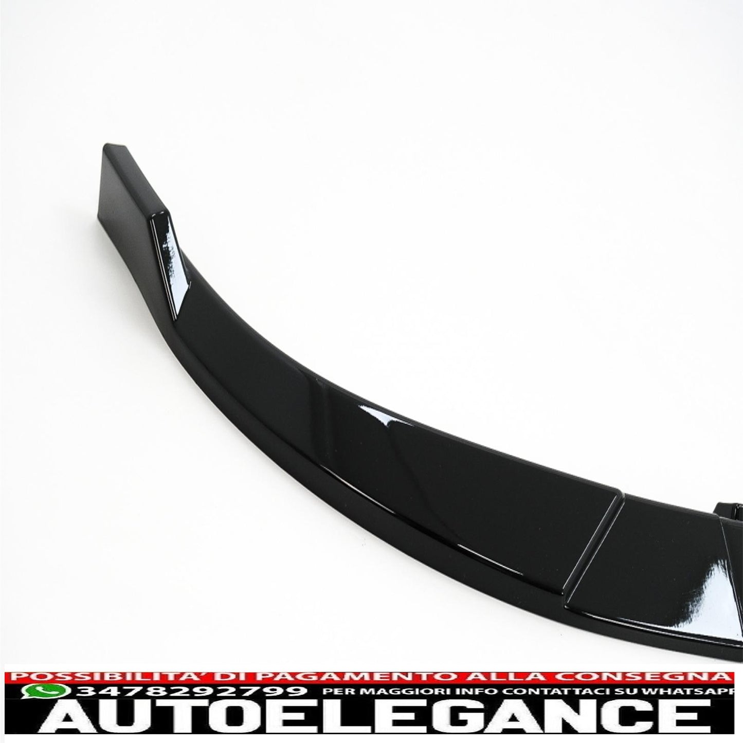 Front Bumper Spoiler Lip Extension Fit For Mercedes C Class W204 S204 C204 Sport Line (2011-2014) Piano Black