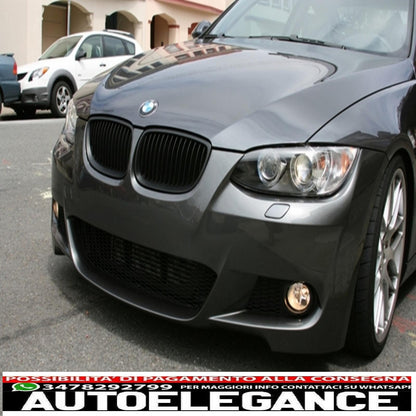 paraurti anteriore adatto per bmw serie 3 e92 e93 (2006-2009) non-lci coupe cabrio m-technik look