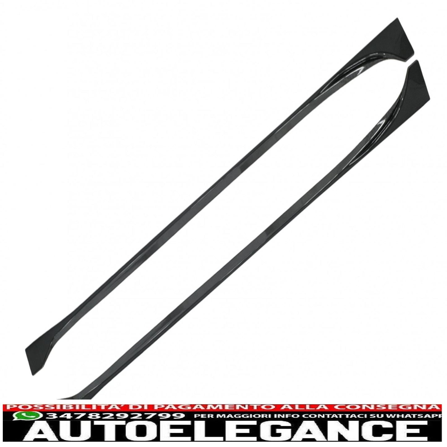 Aerodynamic body kit extension suitable for tesla model 3 (2017-up) carbon look 