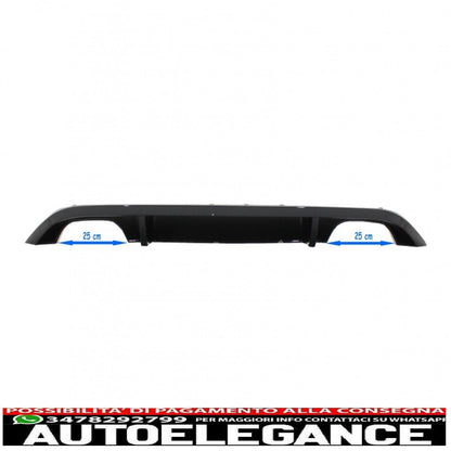 Diffusore d'aria mantovana paraurti posteriore adatto per vw golf 7 vii (2013-2016) r design