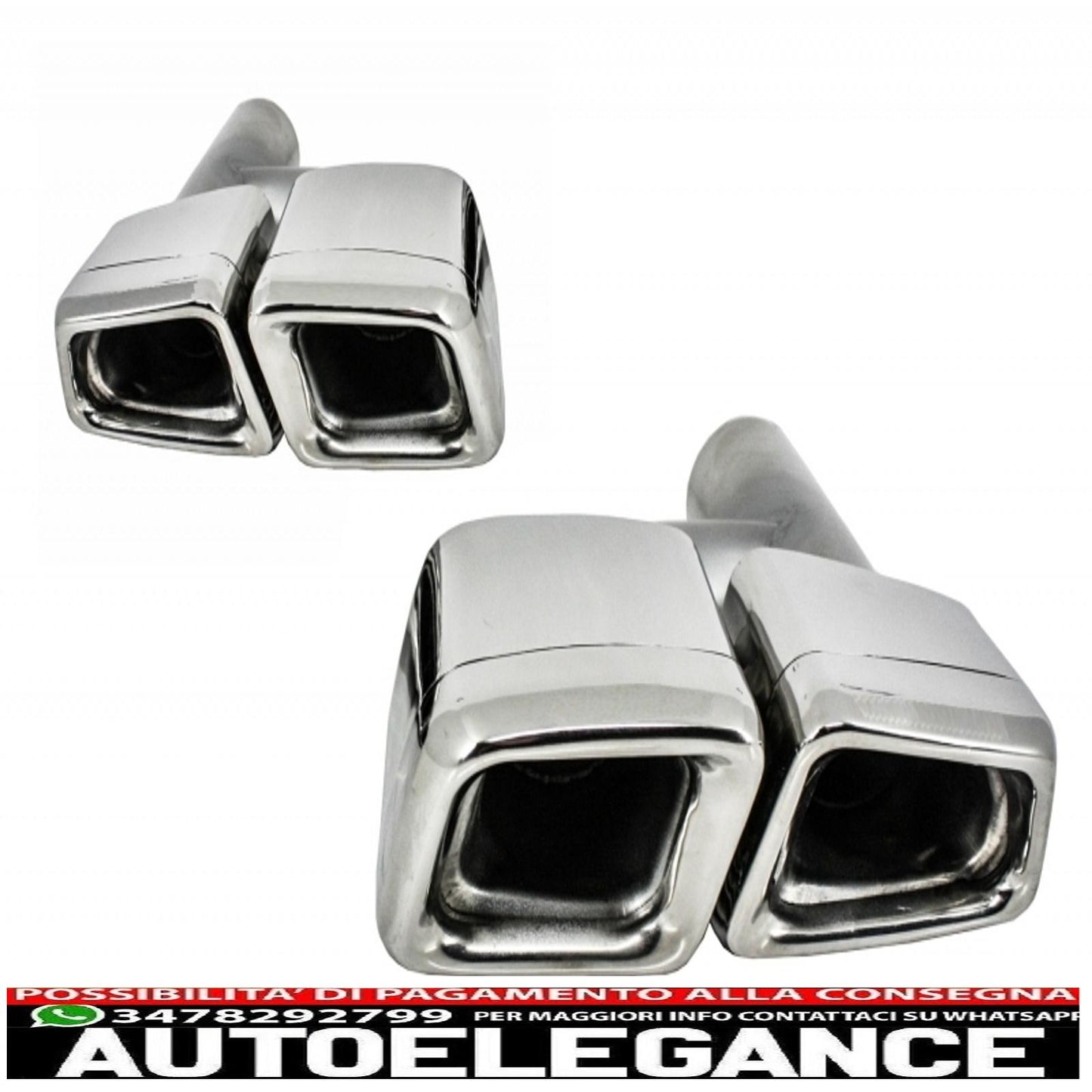 diffusore paraurti posteriore adatto per mercedes cls berlina w218 (2012-2017) con terminali di scarico marmitta terminali solo per paraurti standard