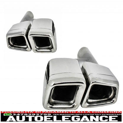 diffusore paraurti posteriore adatto per mercedes cls berlina w218 (2012-2017) con terminali di scarico marmitta terminali solo per paraurti standard