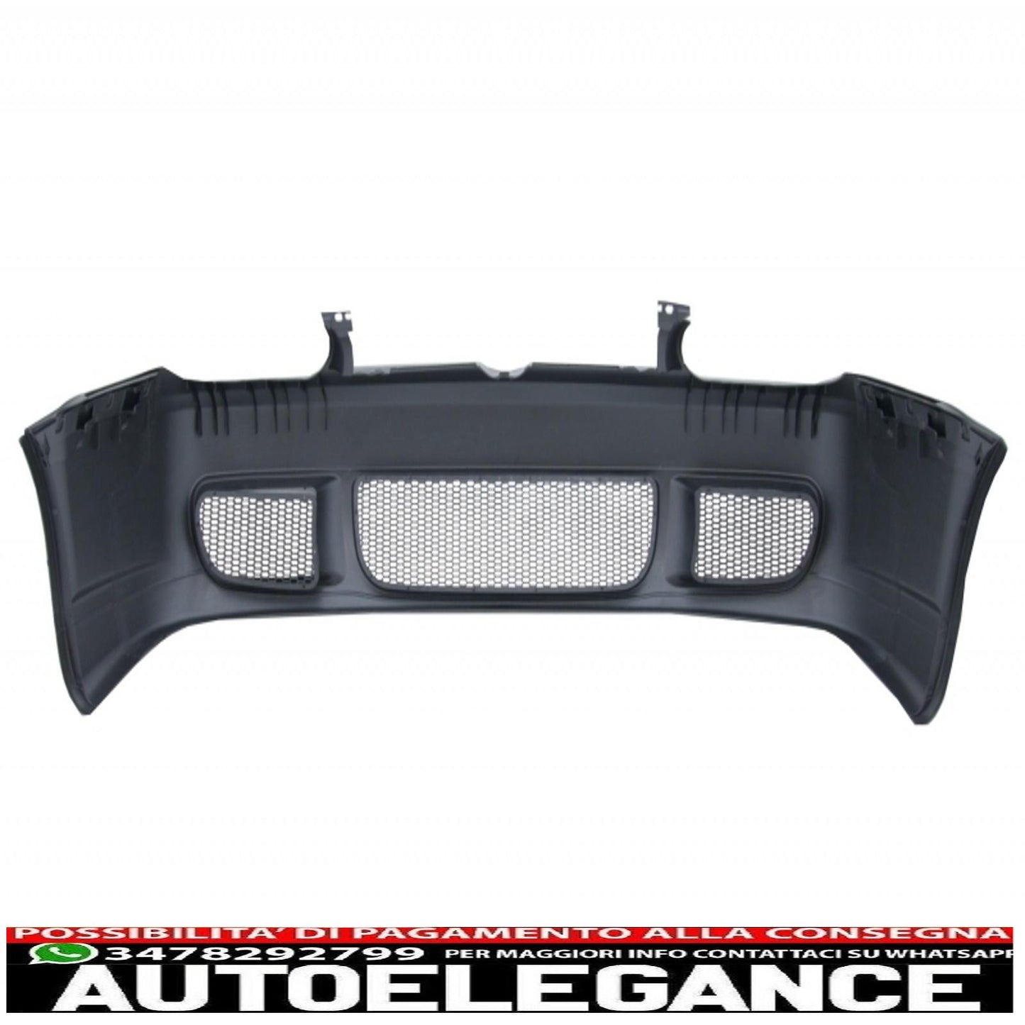 front bumper with spoiler and central grille suitable for vw golf iv 4 mk4 (1998-2004) look r32