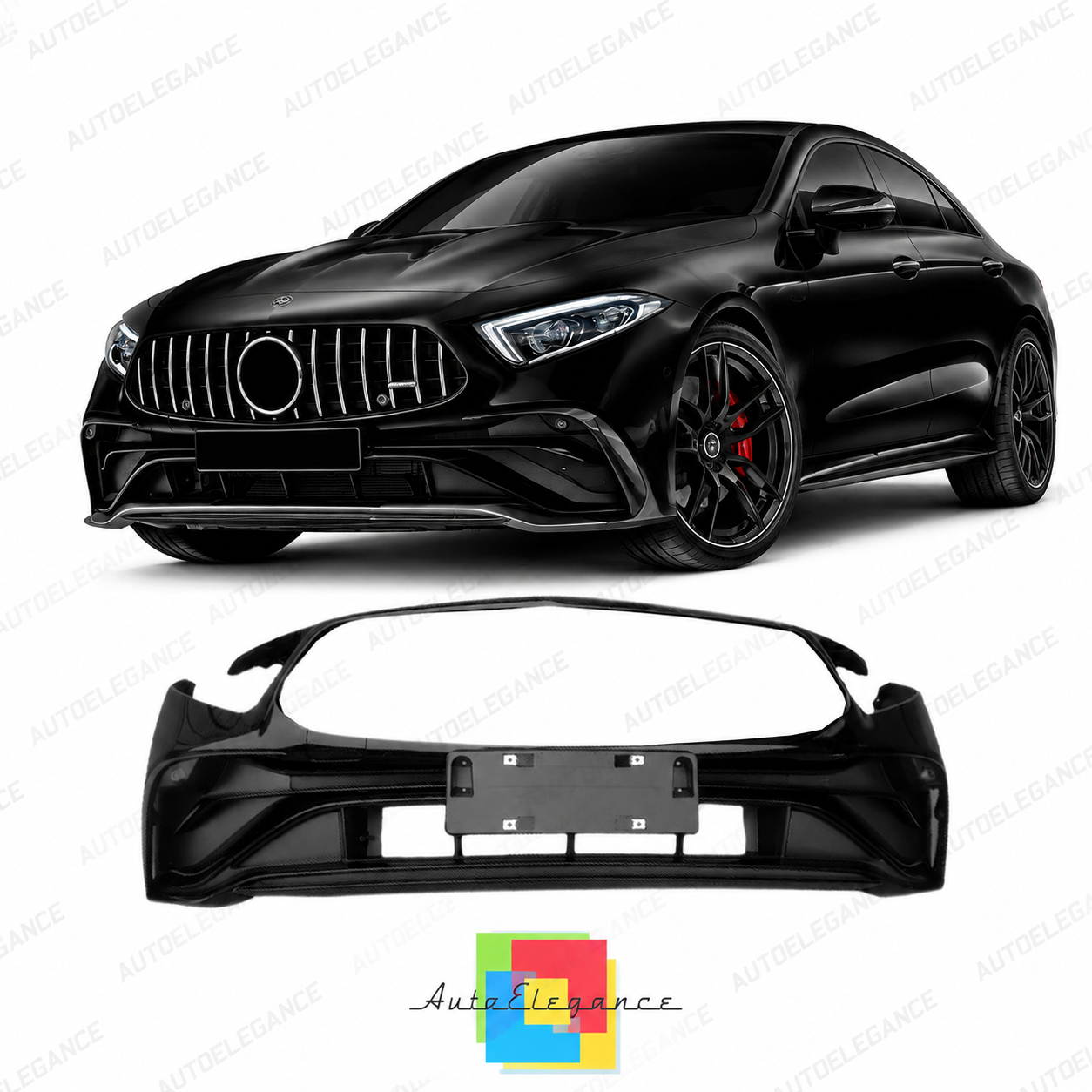 👉Paraurti Anteriore Mercedes CLS W257 18-24 Look CLS53-ABS Non Verniciato 👈