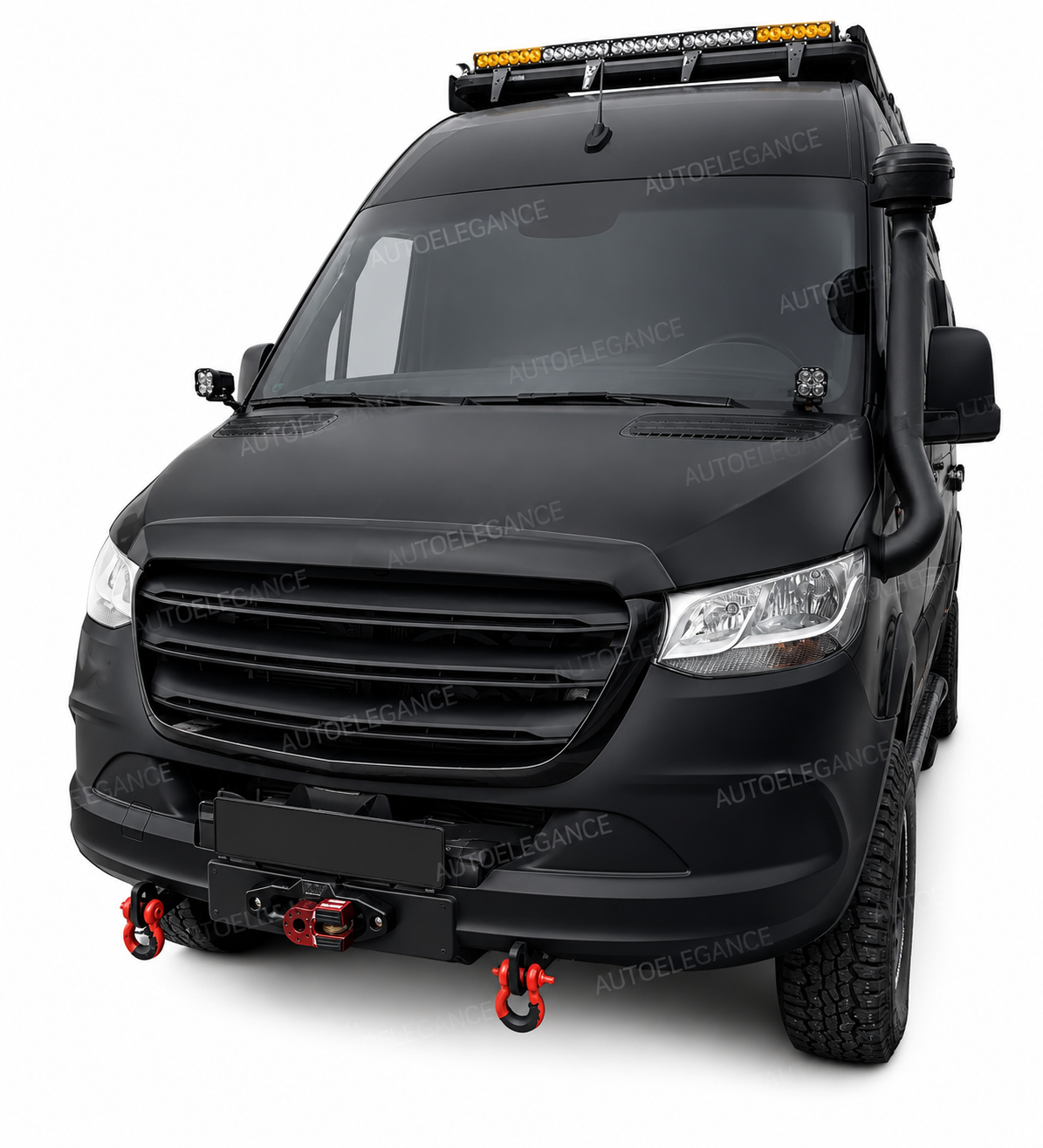 💫ART.10064 GRIGLIA SPORTIVA PER MERCEDES SPRINTER W907 2018- NERO OPACO💫