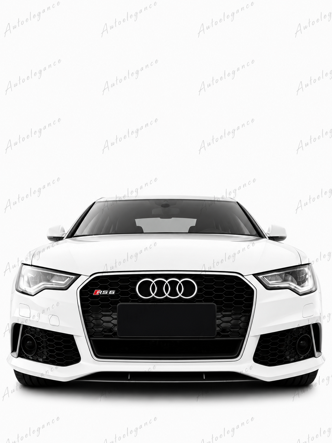 🔥ART.0675 GRIGLIA PER AUDI A6 4G C7 15-18 LOOK RS6 NERA CON BORDO CROMATO🔥