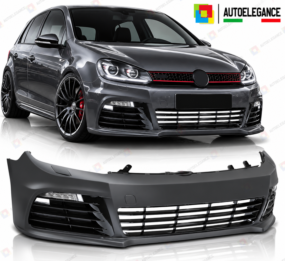 PARAURTI ANTERIORE SPORT adatto per VW GOLF VI 6-12