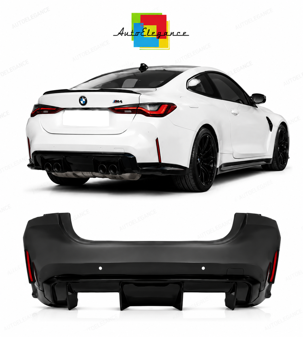 💕PARAURTI POSTERIORE BMW G22 20-24 LOOK M4💕