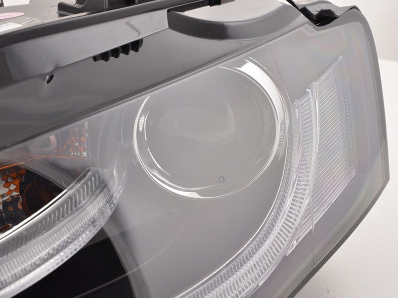Headlights suitable for Audi A4 B8 8K (2008-2011) LED Daytime Running Light Bar Xenon Design 