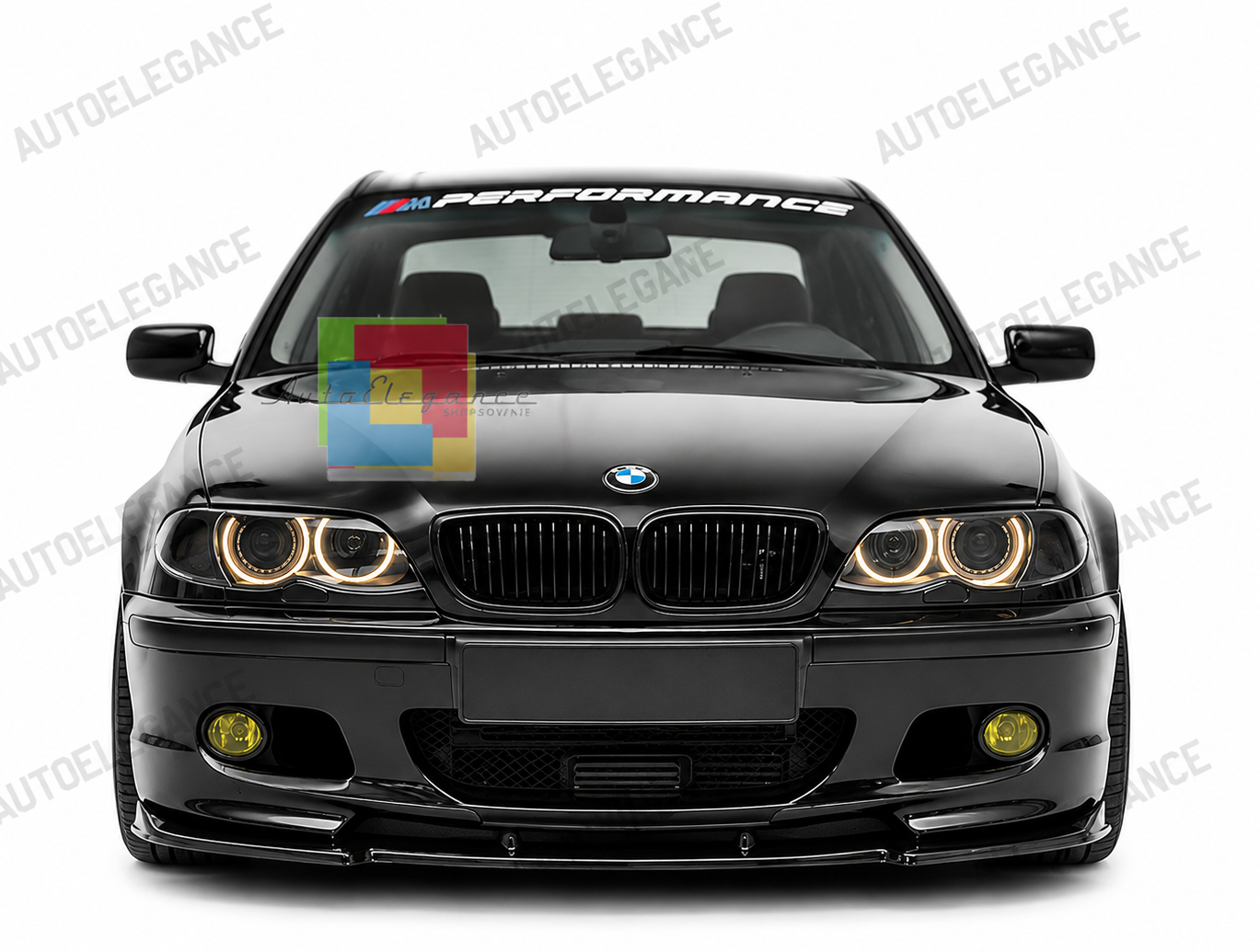 💫ART.0640 Splitter Anteriore Nero Lucido per BMW Série 3 E46 M3 ABS💫