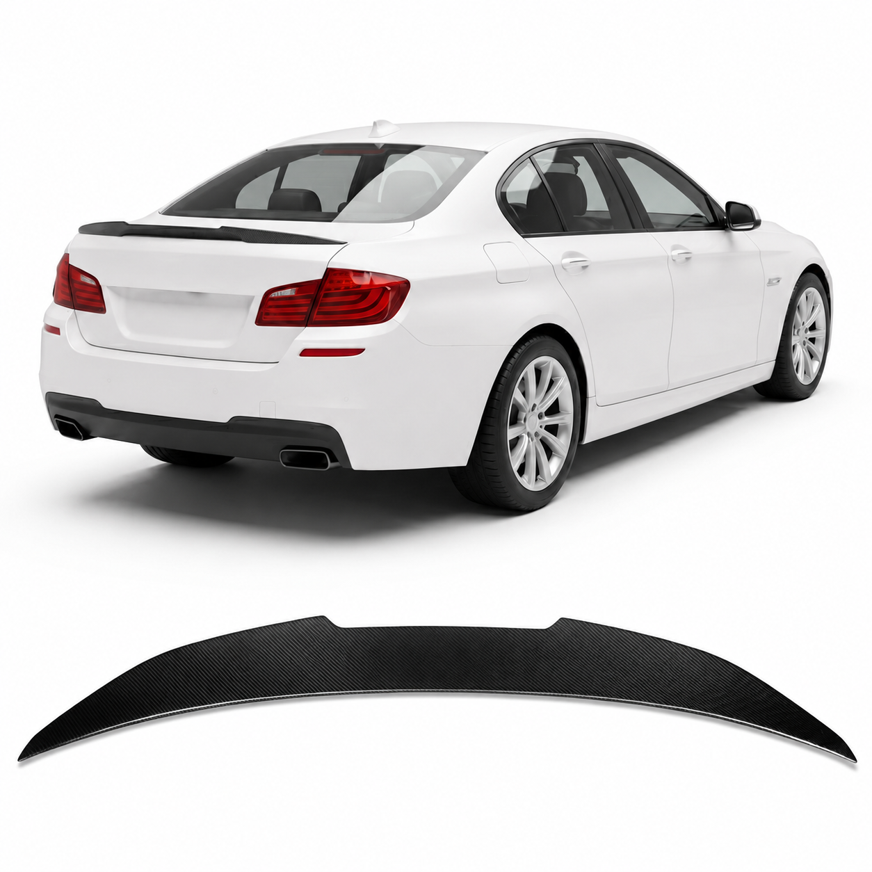 👉Spoiler posteriore in fibra di carbonio adatto per BMW Serie 5 F10 2009-2016👈