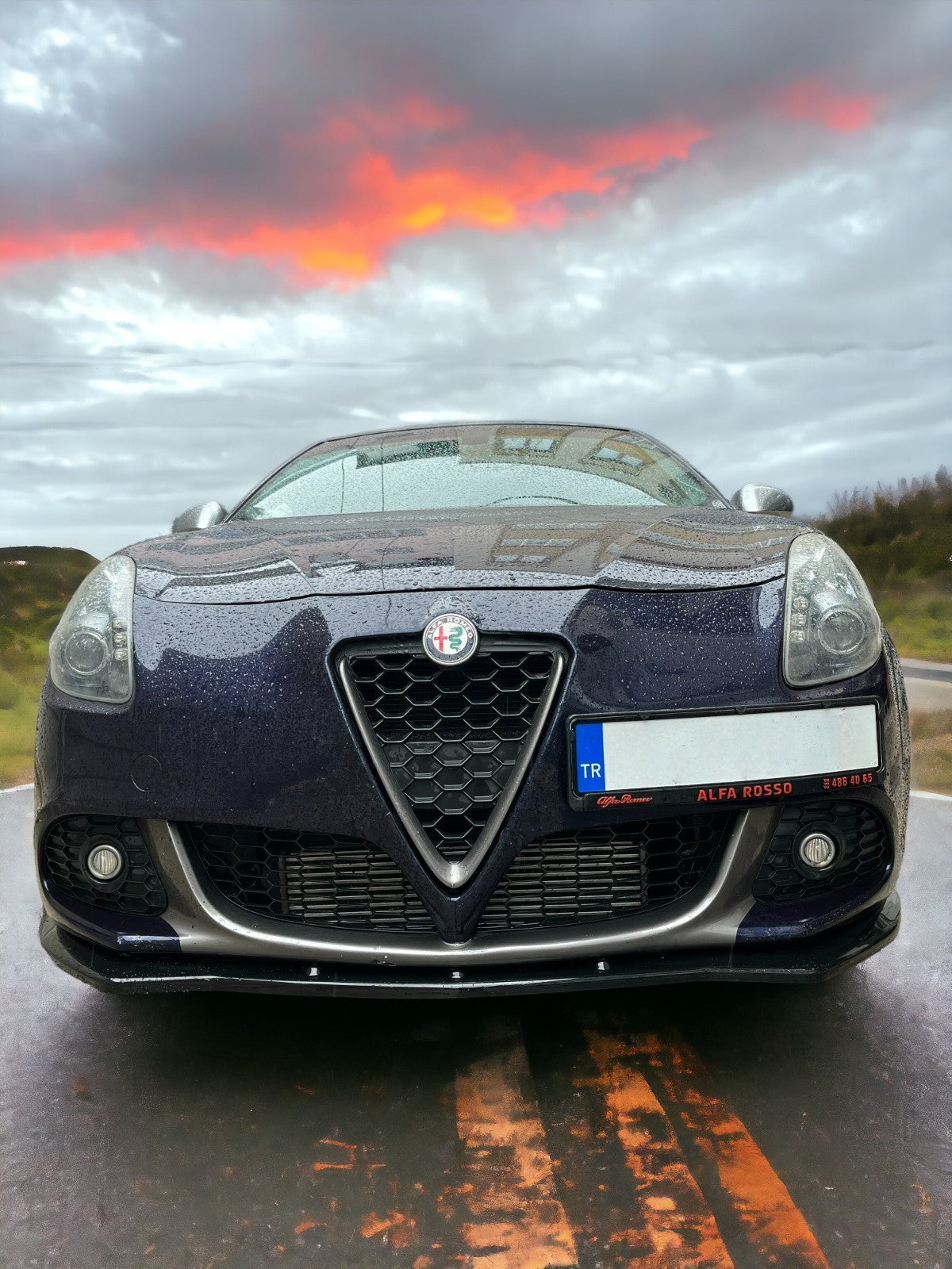 ⭐SPLITTER SUITABLE FOR ALFA ROMEO GIULIETTA 2010-2020 GLOSSY BLACK⭐ 