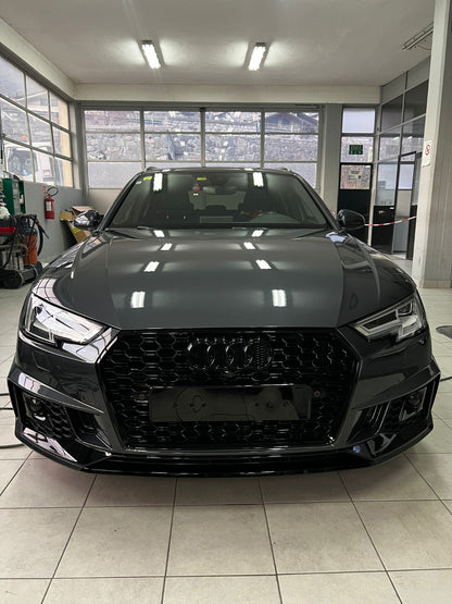 ⭐GRIGLIA ANTERIORE ADATTO PER  AUDI A3 8V 2017-2020 LOOK RS3 NERO LUCIDA⭐