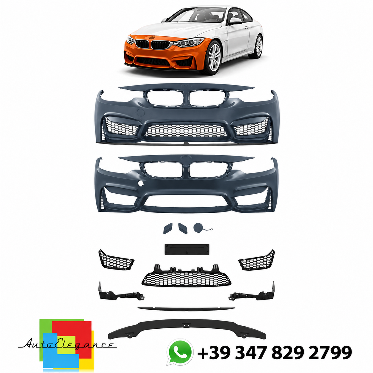 SPLITTER SUITABLE FOR VW GOLF 8 GTI GTD RLINE LOOK GLOSSY BLACK SPORTY DESIGN 