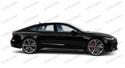 💫ART.10228 PROFILI LATERALI PER AUDI A7 18- LOOK RS7 IN ABS💫