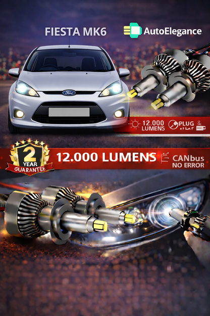 KIT LED FORD FIESTA mk6  5ANABAGLIANTI H7 CANBUS Bianco 6500K 360 gradi