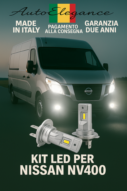 🔥Kit LED H7 6000K Bianchi per Anabbaglianti NISSAN NV400🔥