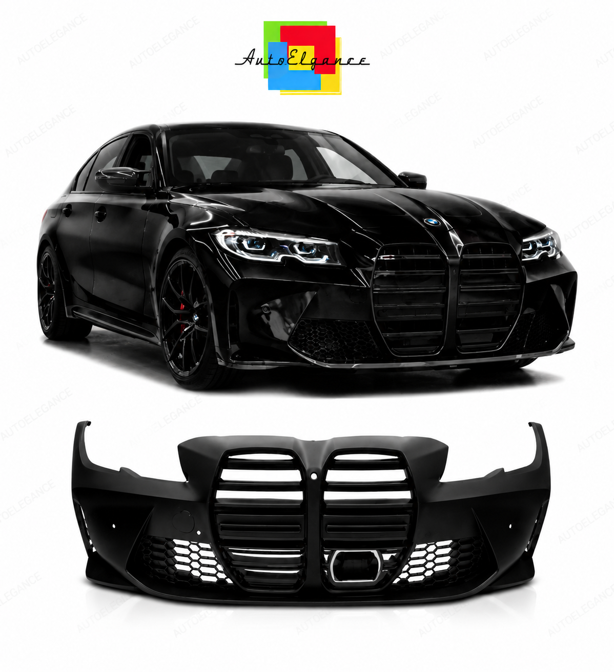 💕PARAURTI ANTERIORE BMW G20 20-22 LOOK M3 PDC ACC 💕
