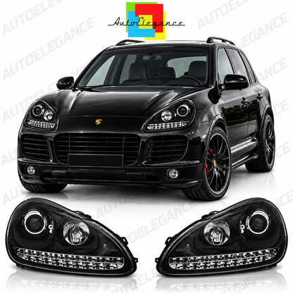 ART.4905 FARI ANTERIORI ADATTO  PER PORSCHE CAYENNE 2002-2006