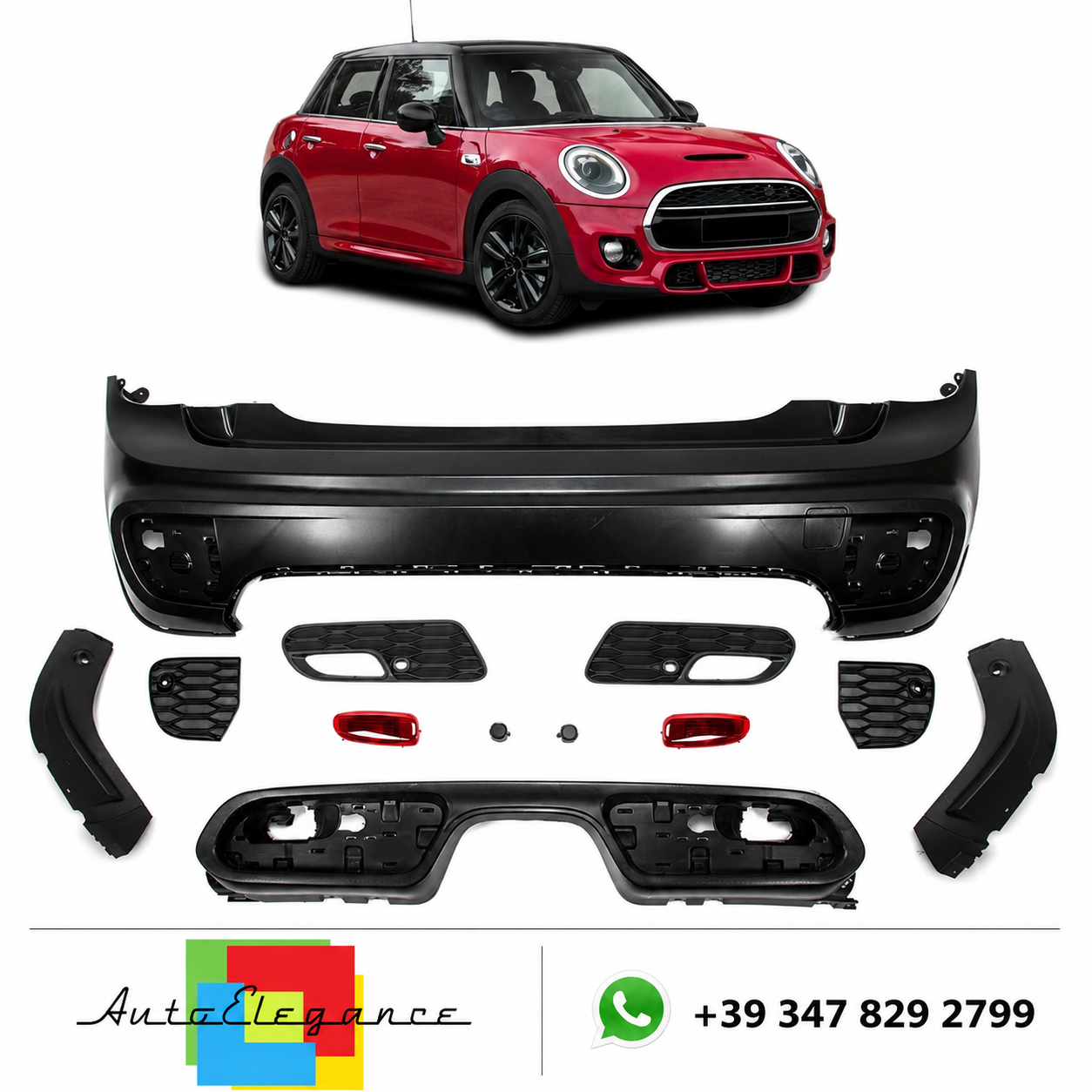 👉Paraurti posteriore con PDC per MINI F56 F57 3 porte 2013-2021 Cooper S👈