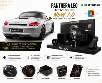 💕ART.2672 PANTHERA Soundsystem Booster 7.0 - Porsche Boxster 987💕