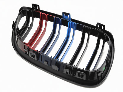💫ART.7385 GRIGLIA SPORT TRICOLORE DOPPIA BARRA per BMW E92 / E93 06-10💫